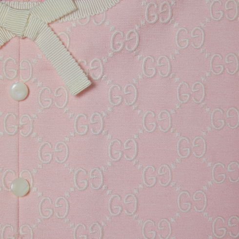 Children's embroidered cotton jersey dress