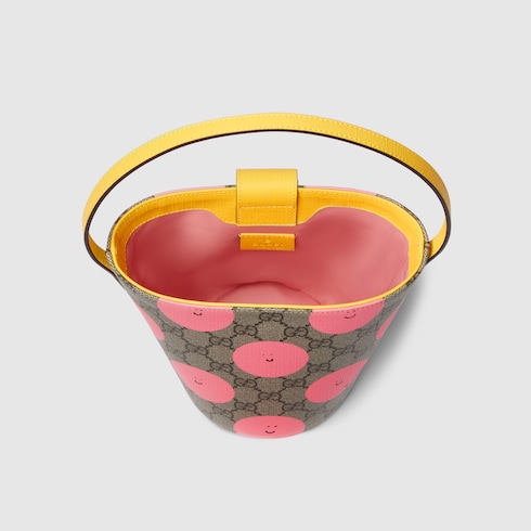 Children's printed GG bucket bag