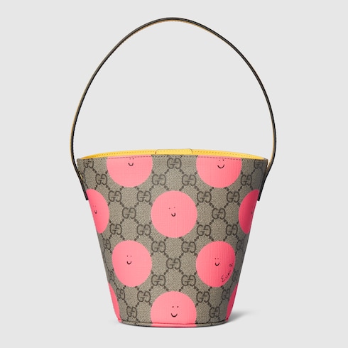 Children's printed GG bucket bag