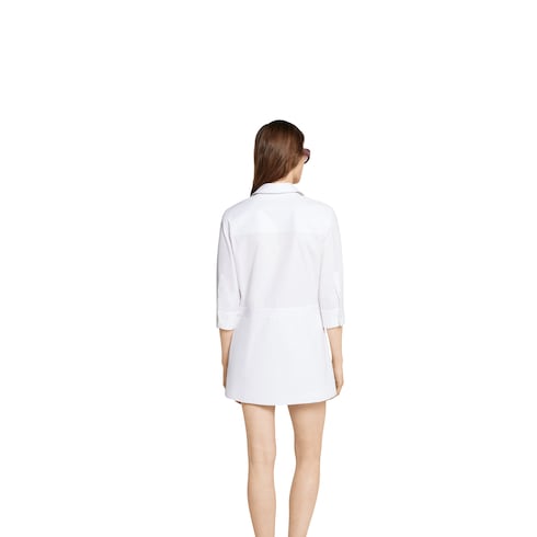 Hemdkleid aus Baumwollpopeline mit Horsebit