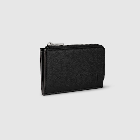 Porte-cartes zippé avec logo