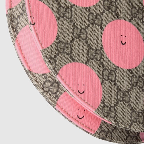 Children's printed GG top handle bag