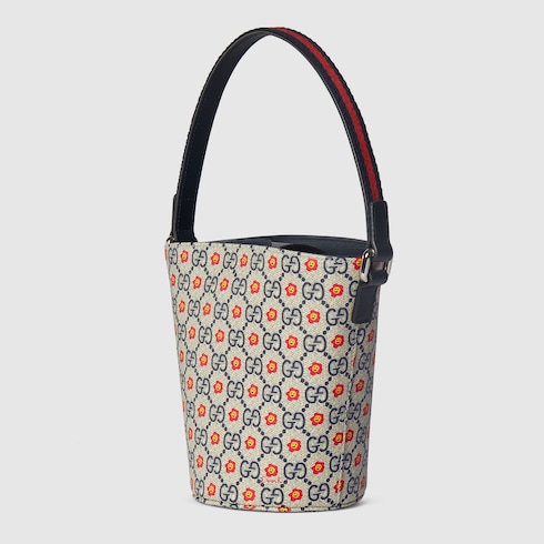 Children's printed GG bucket bag