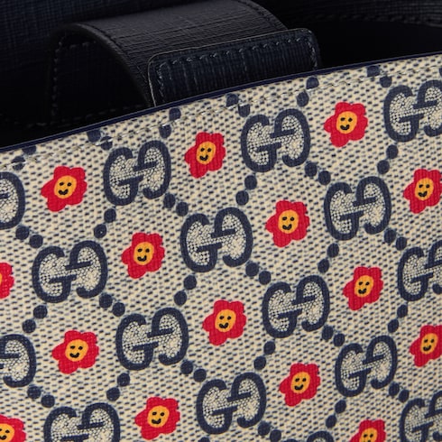 Children's printed GG bucket bag