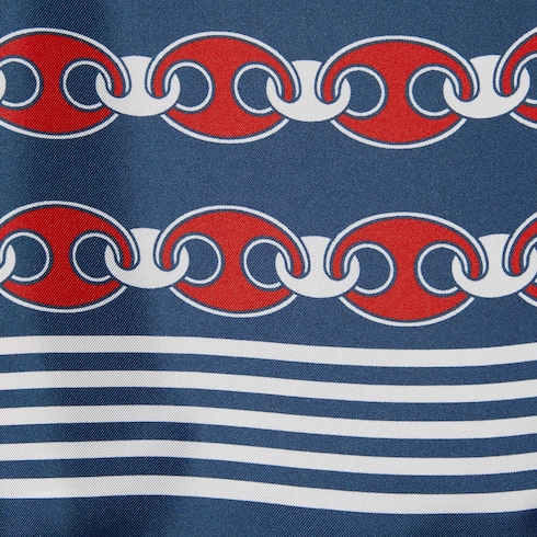 Printed silk twill shorts