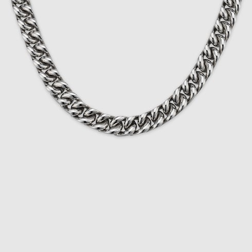 Gucci Signature engraved chain necklace