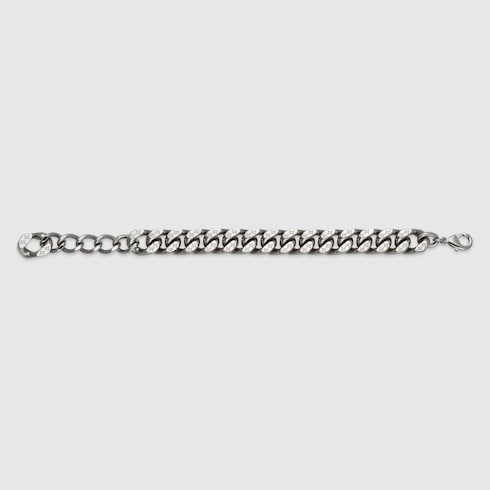 Bracciale a catena Gucci Signature con incisione