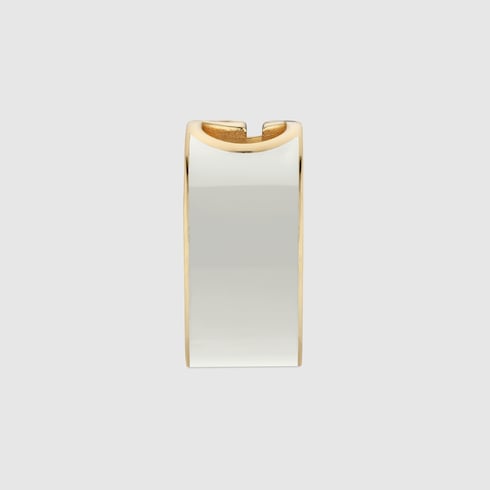Gucci Interlocking enamel ring