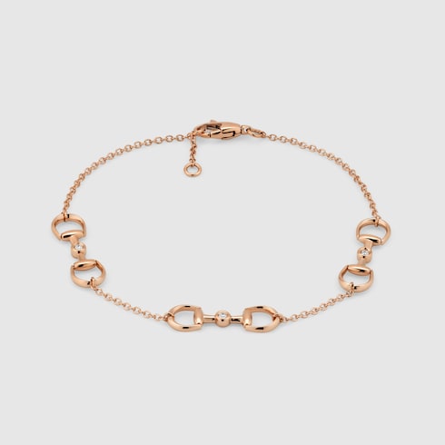 Bracciale Gucci Horsebit diamanti oro 18k