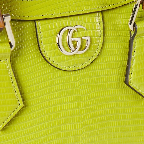 Bolso tote Gucci Diana de lagarto pequeño