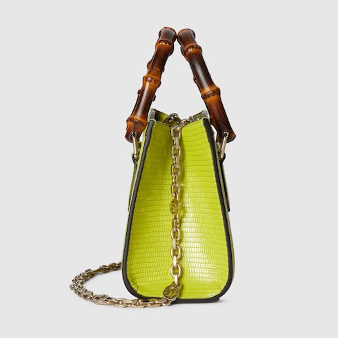 Bolso tote Gucci Diana de lagarto pequeño