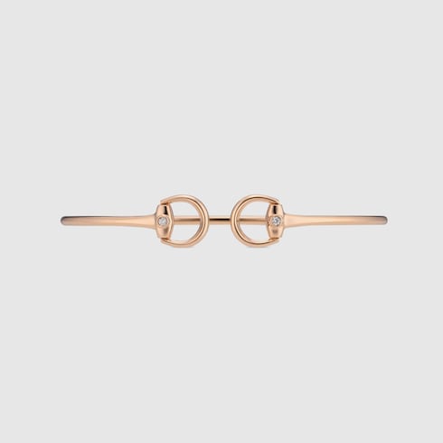 ホースビット 18K ダイヤモンド カフブレスレット
