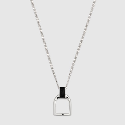 Gucci Staffa long pendant necklace