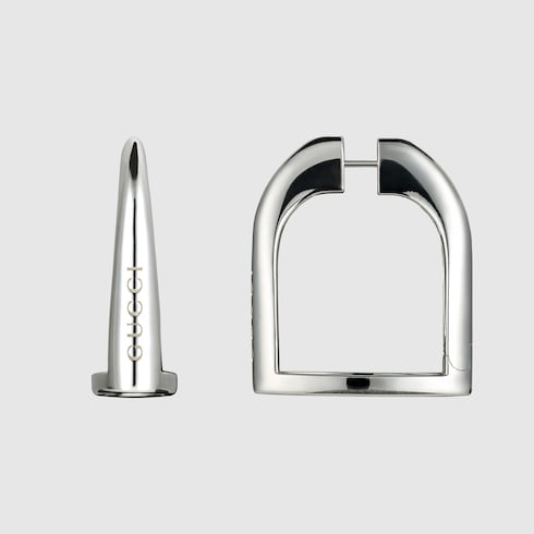 Gucci Staffa large hoop earrings