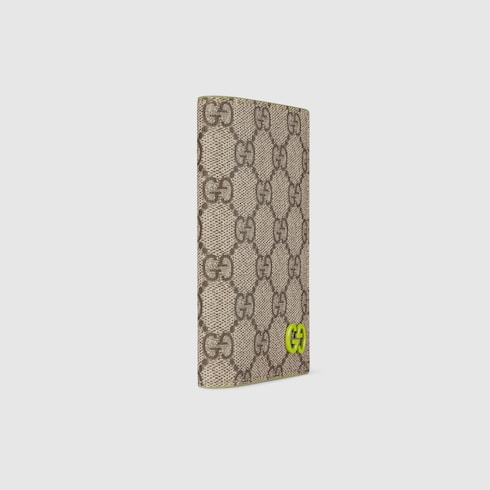 Green interior GG long card case