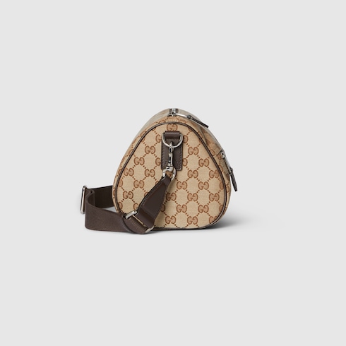 Borsa cilindrica piccola in tessuto GG
