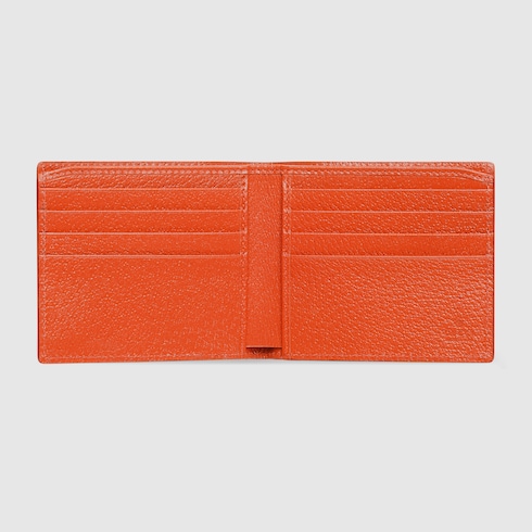 Orange interior GG bi-fold wallet Detail 2
