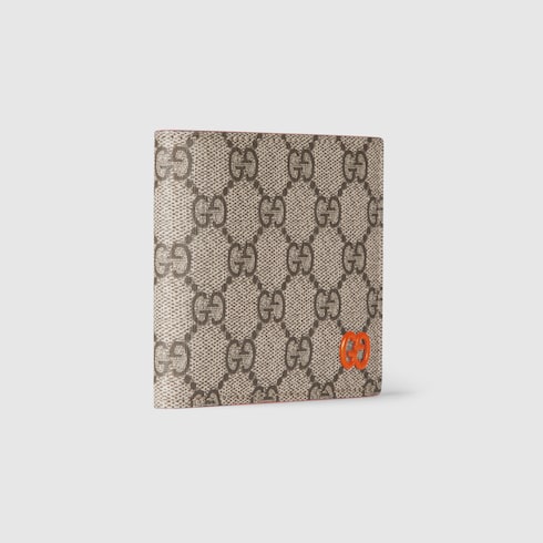 Orange interior GG bi-fold wallet Detail 3