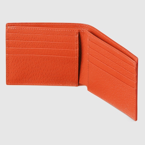 Orange interior GG bi-fold wallet Detail 4