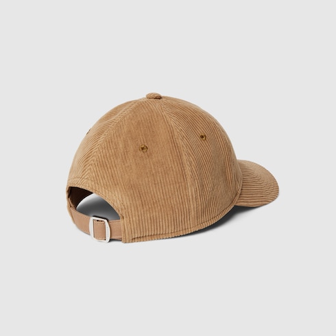Cappellino da baseball in velluto con ricamo