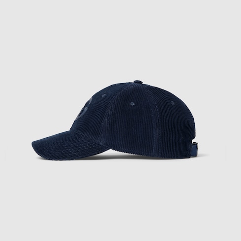 Velvet baseball hat with embroidery