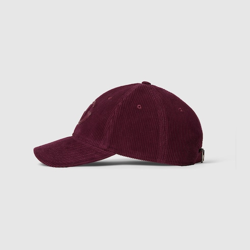 Gorra de béisbol de terciopelo con bordado