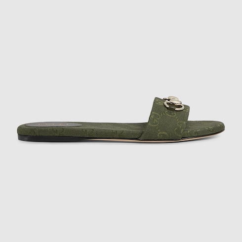 Women's slide sandal with Horsebit