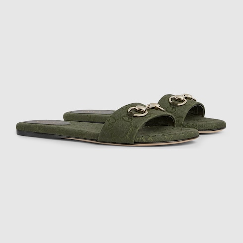 Women's slide sandal with Horsebit