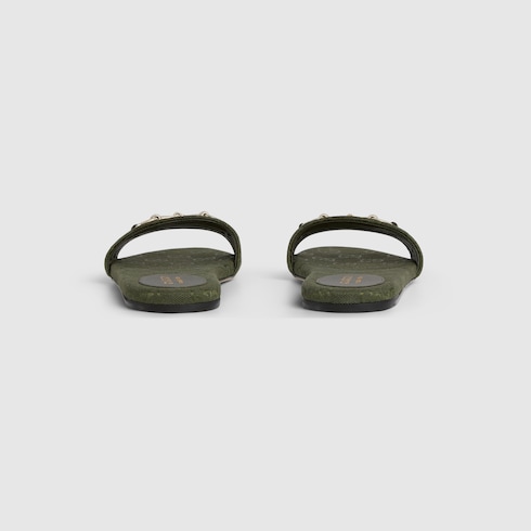 Women's slide sandal with Horsebit