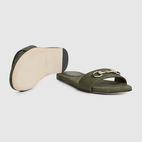 Women's slide sandal with Horsebit