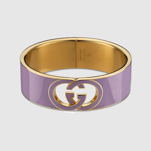 Gucci Interlocking enamel cuff bracelet Detail 2