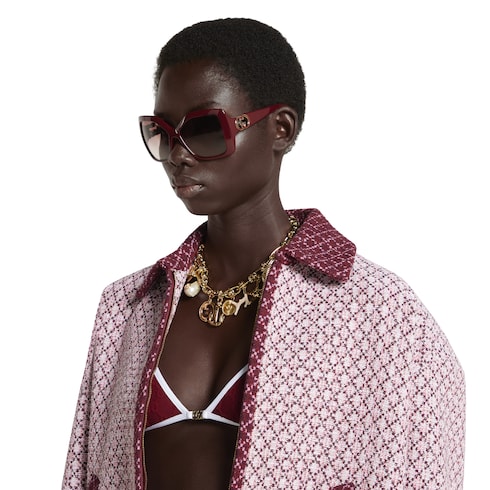 Collana a catena con simboli Gucci