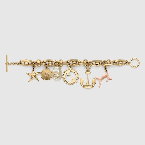Kettenarmband mit Gucci Symbolen