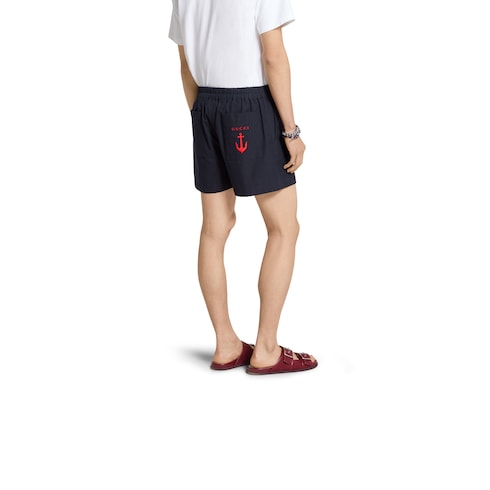 エンブロイダリー オックスフォードコットン ショートパンツ