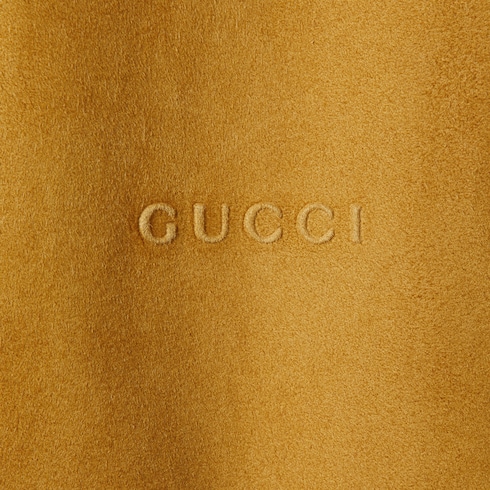 Suede zip sweatshirt with embossed logo