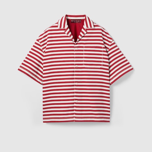 Chemise en jacquard de coton à imprimé GG