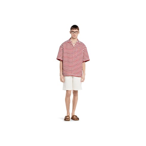 Chemise en jacquard de coton à imprimé GG