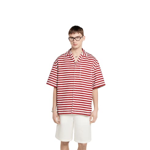 Chemise en jacquard de coton à imprimé GG