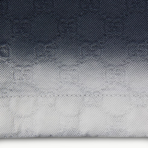 Bleached GG cotton denim jacquard pant