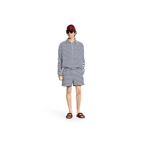 Veste zippée en jacquard de coton à imprimé GG