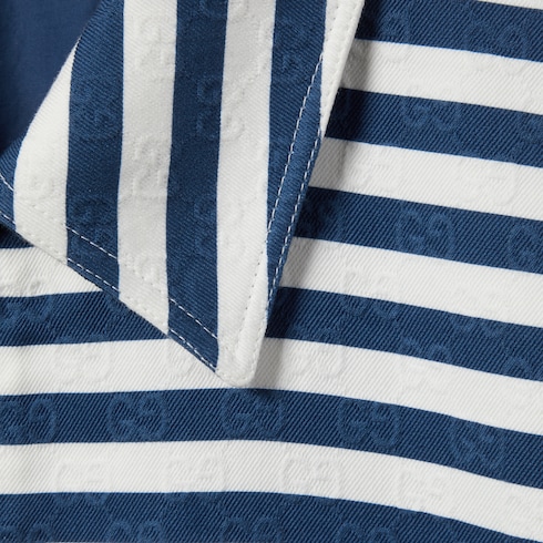 Printed GG cotton jacquard zip jacket