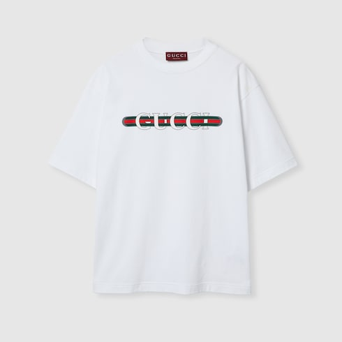 Cotton jersey T-shirt with print