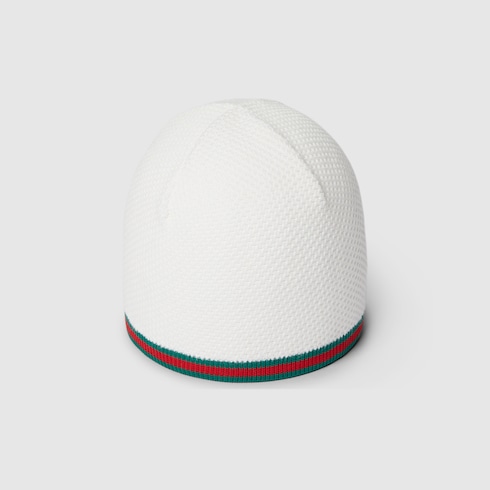 Gorro punto de algodón con tribanda Web bebé
