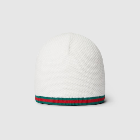 Gorro punto de algodón con tribanda Web bebé

