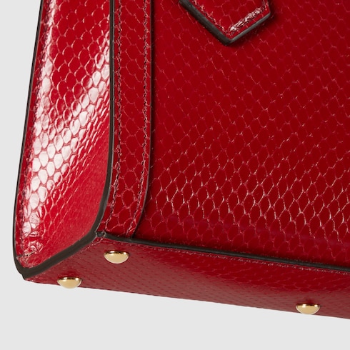 Gucci Diana系列蟒蛇皮革小号托特包