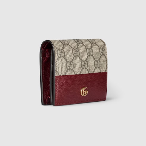 Bi-color GG Marmont small wallet