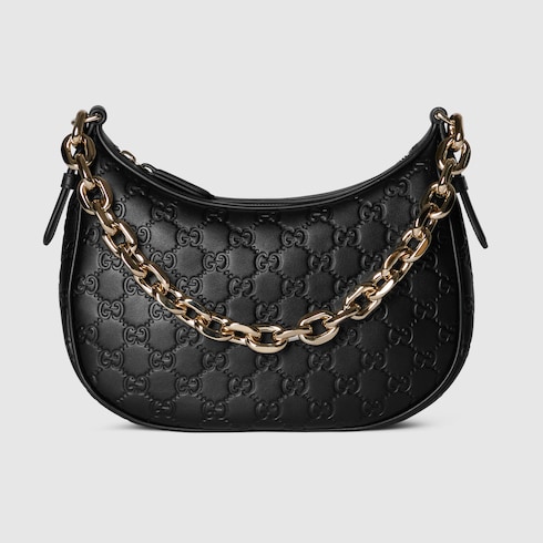 Borsa a spalla GG Emblem misura media