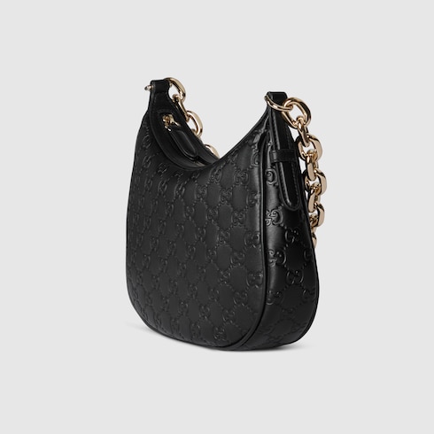 Borsa a spalla GG Emblem misura media