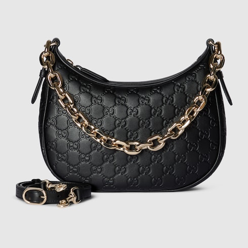 Borsa a spalla GG Emblem misura media