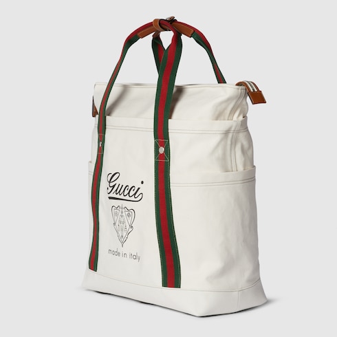 Borsa shopping in tessuto stampato misura grande 
